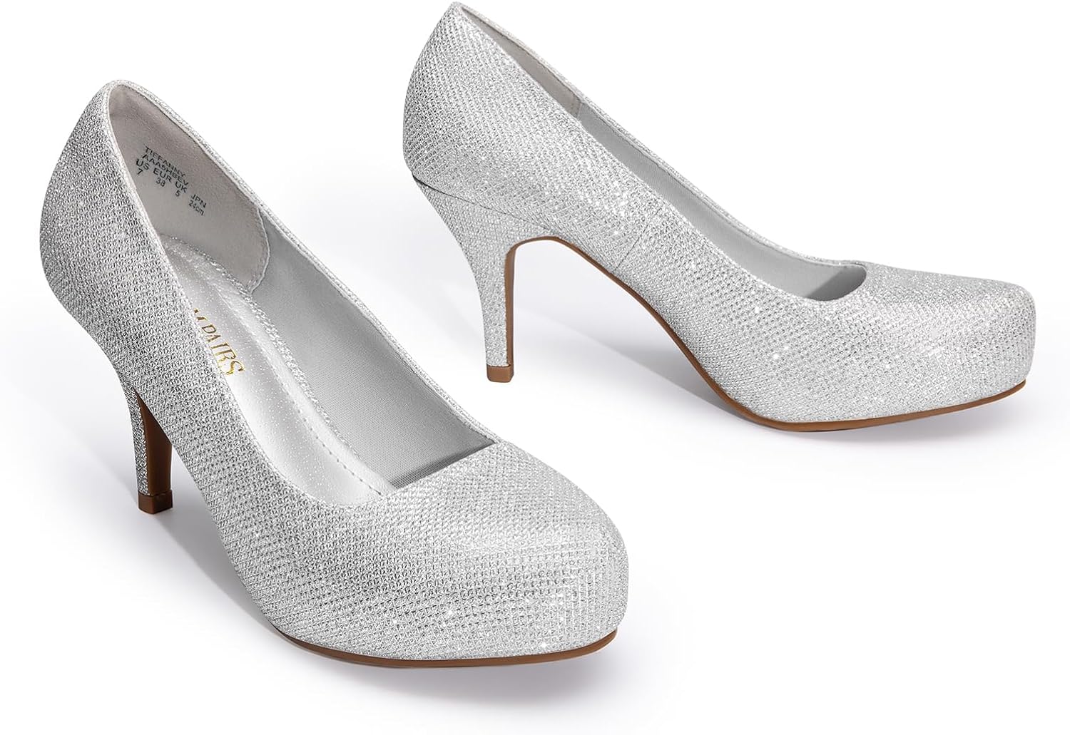 DREAM PAIRS Tiffany Women's Classic Elegant Versatile Low Stiletto Heel Dress Platform Pumps Shoes - Image 5