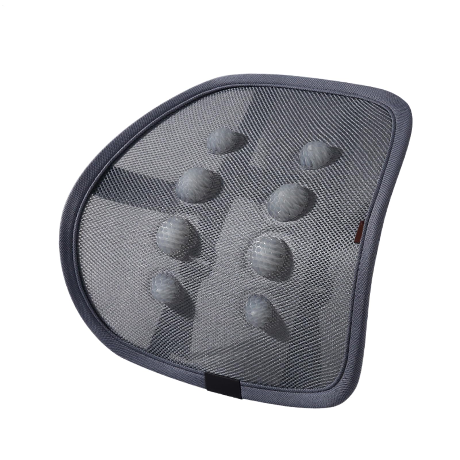 Nuytghr Almohada lumbar, cojín automático de 38 x 42 cm, soporte de malla para asiento de coche, ligera, con masaje y ventilación, cómoda almohadilla de gel para hombres y mujeres