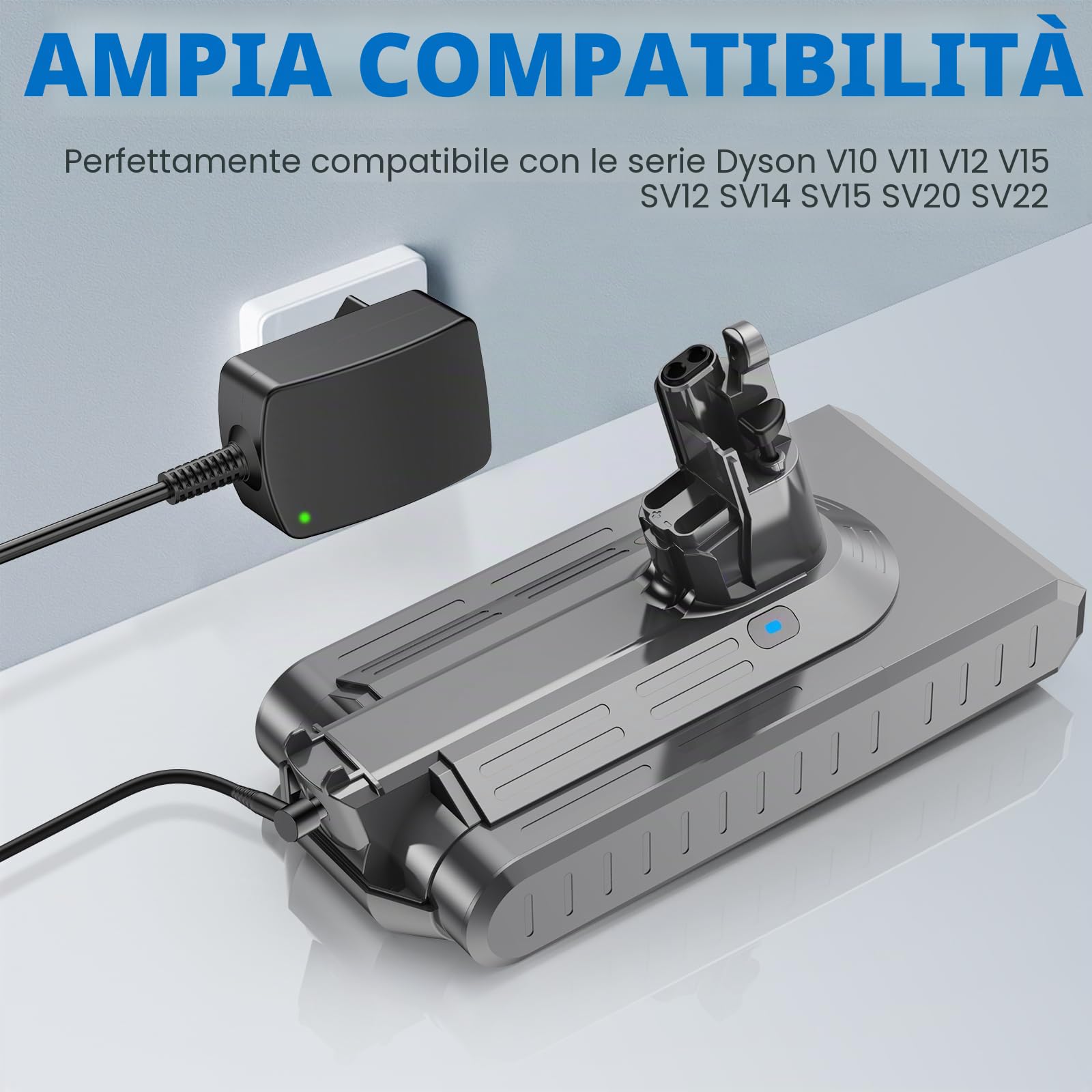 Batteria V11 da 3900 mAh per Dyson (tipo a vite), batteria di ricambio da 25,2 V per aspirapolvere senza fili Dyson SV14 Absolute Complete Fluffy (con filtro, spazzola e viti)