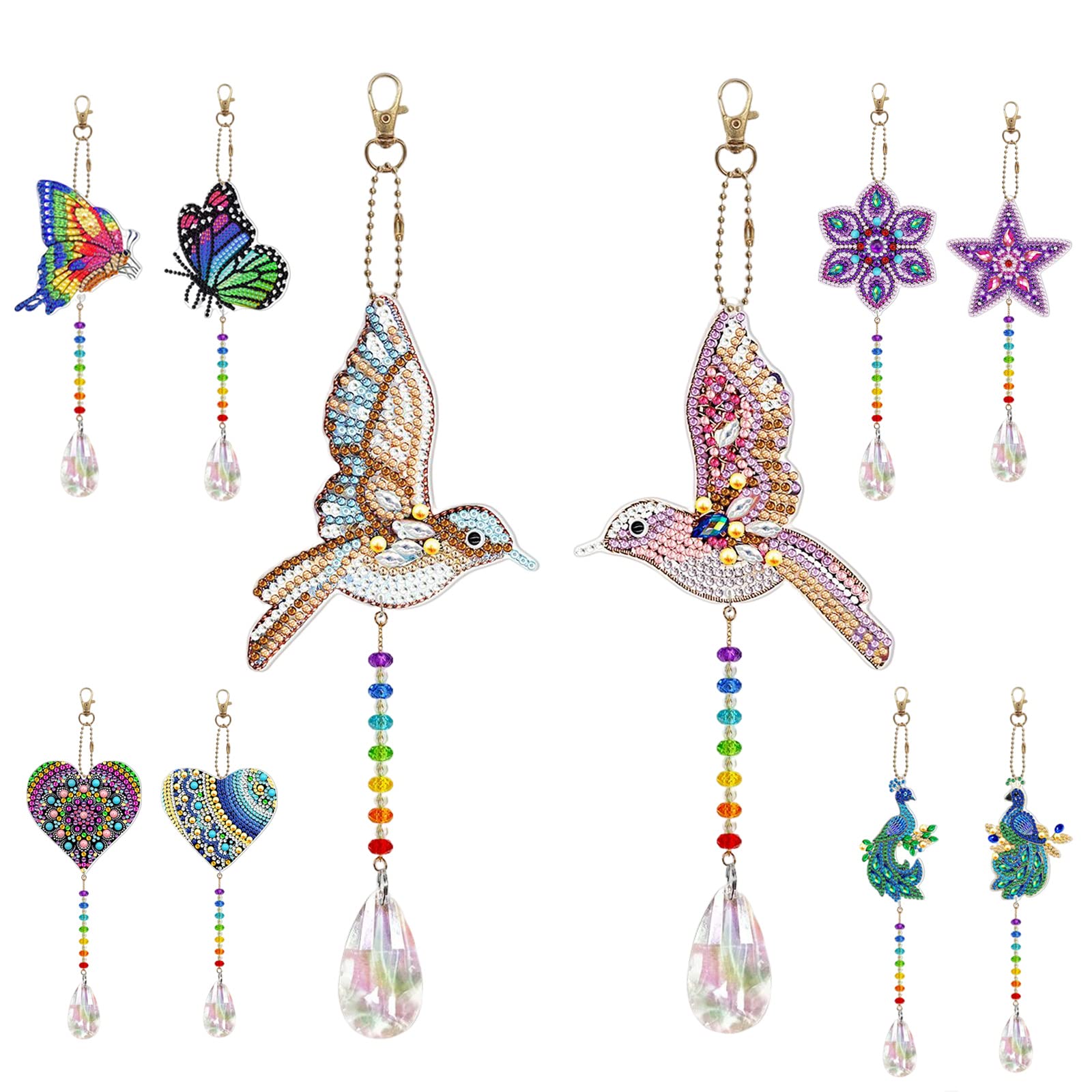 ダイヤモンド加工(ハンドメイド) Amazon | ダイヤモンドアート キーホルダー キット 5Dダイヤモンド塗装