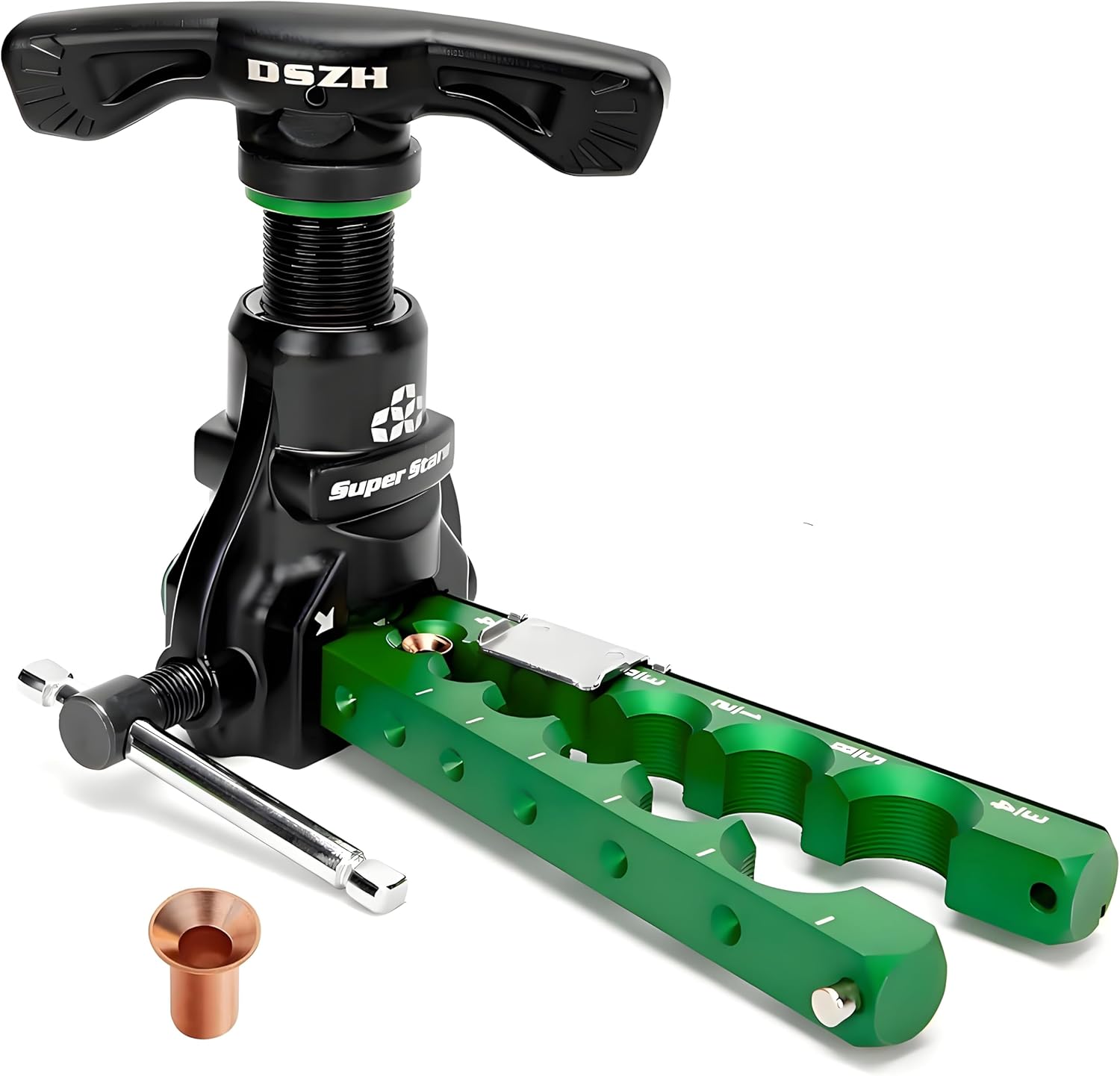 Flaring Tool for 1/4″ – 3/4″ HVAC Tools Single Tube Flare Tool Kit 45° Eccentric Tubing Flaring Tool with Clutch Limit Piece for Copper Aluminum Pipes Refrigeration Air Conditioner Repair Flaring Tool for 1/4″ – 3/4″ HVAC Tools Single Tube Flare Tool Kit 45° Eccentric Tubing Flaring Tool with Clutch Limit Piece for Copper Aluminum Pipes Refrigeration Air Conditioner Repair