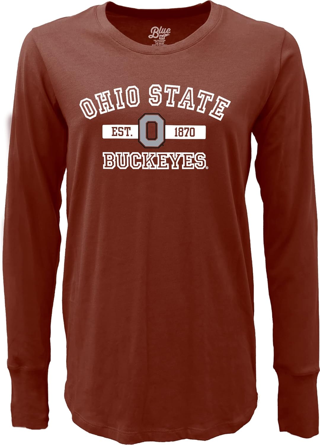 Blue 84 NCAA Womens NCAA Officially Licensed Long Sleeve T-Shirt Athletic Team Color - Image 3