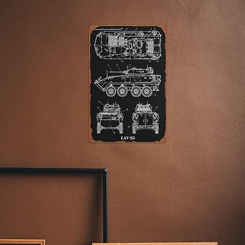 Miniatura 6 de LAV 25 carteles deportivos, letrero de hojalata para cafetería, bar, hogar, decoración de pared, retro, de metal, 8 x 12 pulgadas