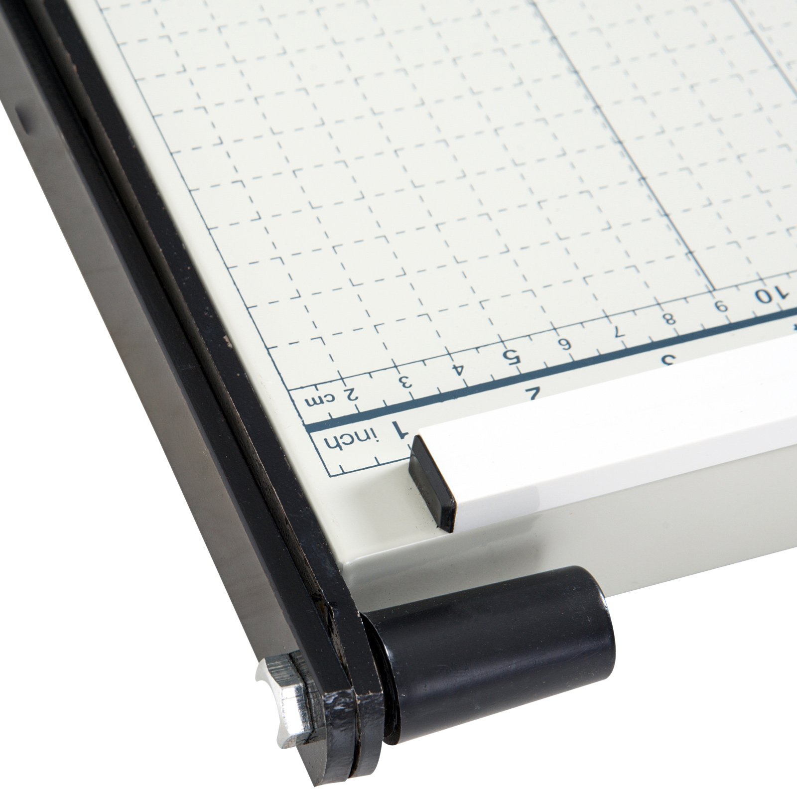 HOMCOM Cortador de Papel A4 Guillotina 12 Hojas 48x26,5x5 cm Blanco