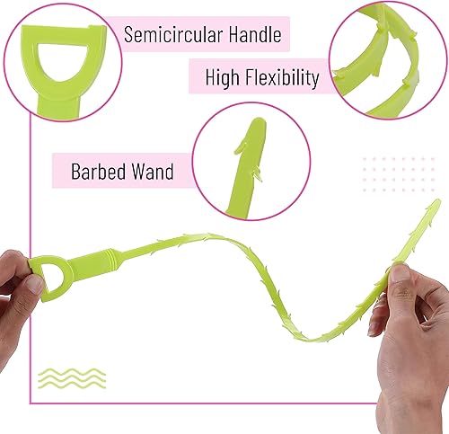 Miniatura 4 de Mr. Pen - Removedor de obstrucciones de drenaje de serpiente, 20 pulgadas, paquete de 5, serpiente de drenaje, serpiente de fregadero, limpiador de