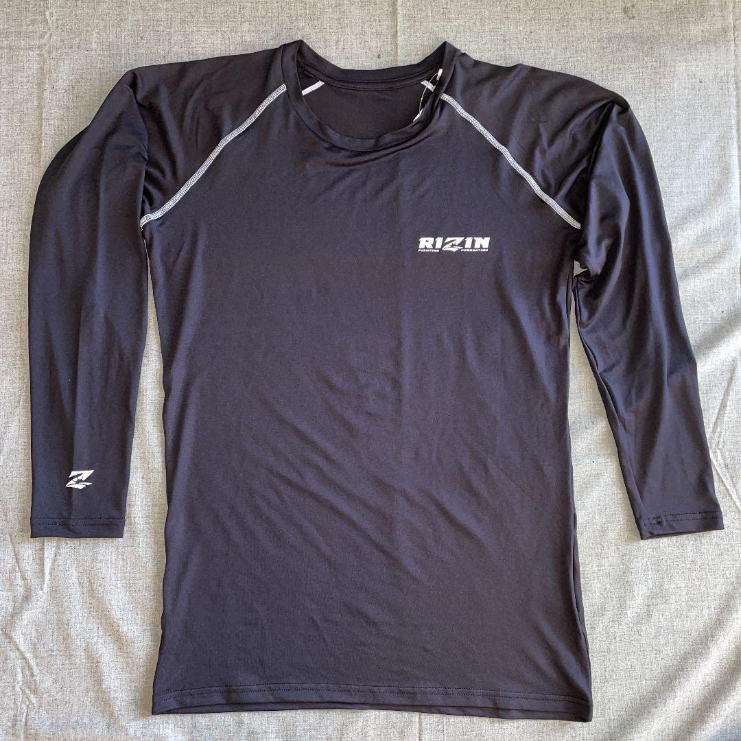 LL　ライジン　雷神　RIZIN　長袖 インナーシャツ　黒、ロンT トレーニング Amazon.co.jp: LL ライジン 雷神 RIZIN 長袖 インナーシャツ 黒、ロンT