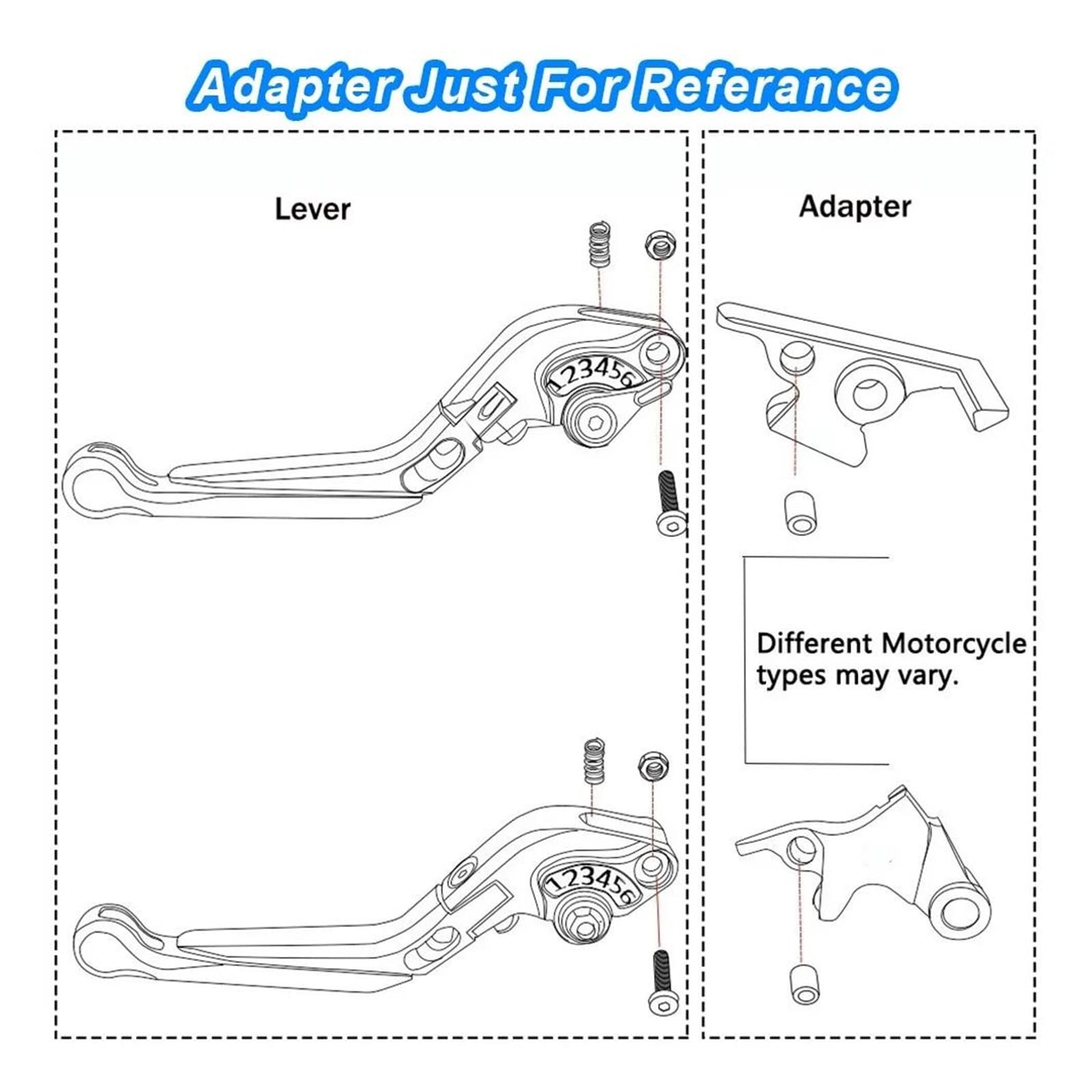 Palancas De Embrague Juego de palancas Embrague y Freno CNC, Plegables Ajustables, Piezas Motocicleta compatibles con Xmax 125/250/300/400 2014-2021(A23)