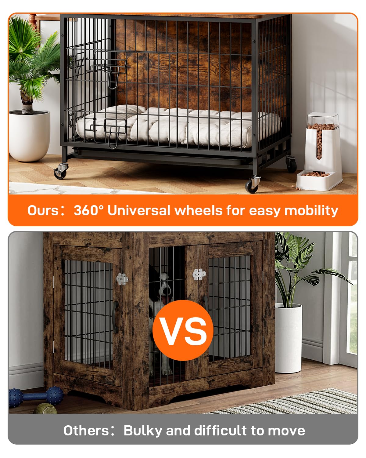 Snapklik.com : IDALHOUSE Dog Crate Furniture, 38.6