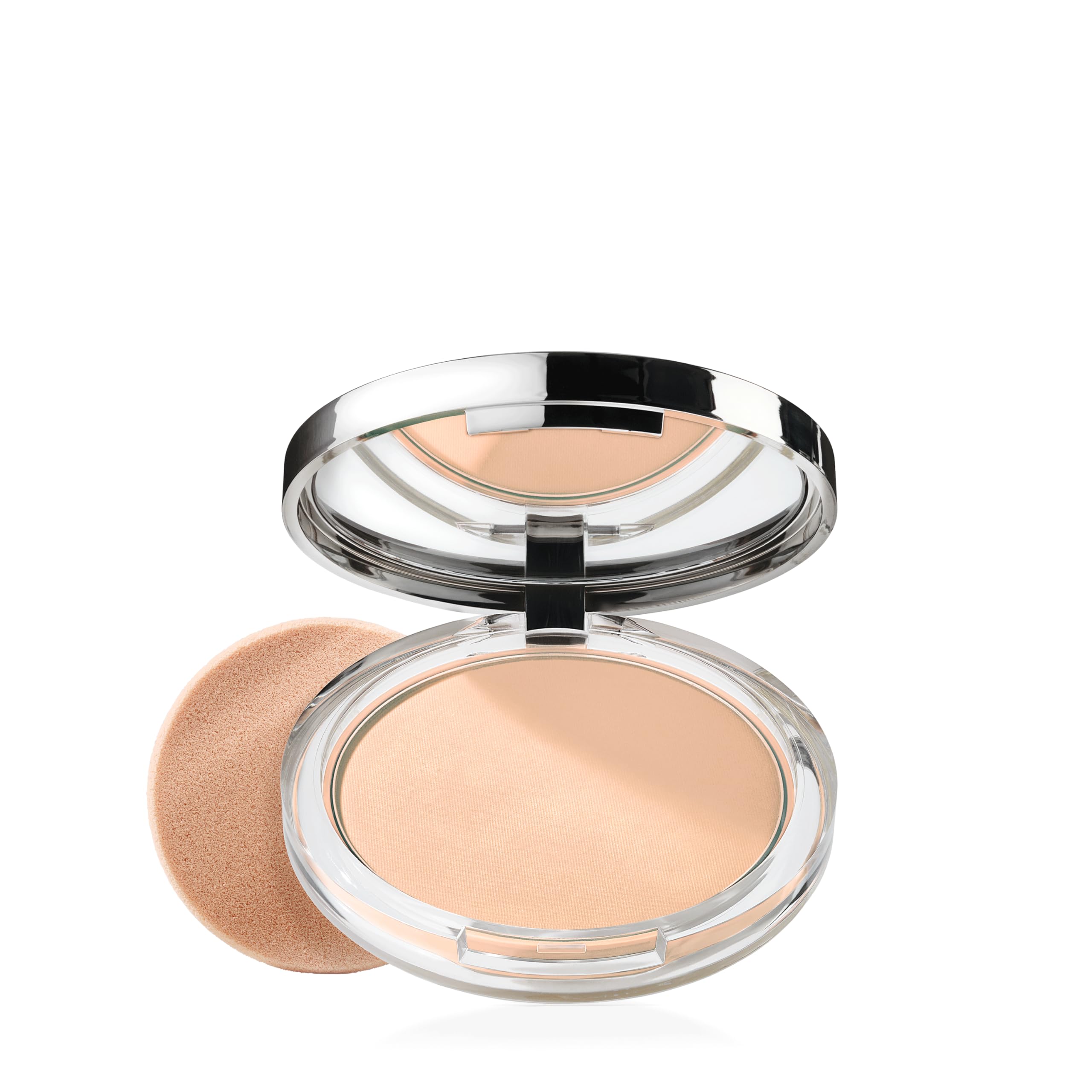 Clinique Stay-Matte Sheer Pressed Powder | Transparentes Kompaktpuder zum Auffrischen und Perfektionieren des Teints für ölige Haut | mattes Finish + minimierter Glanz