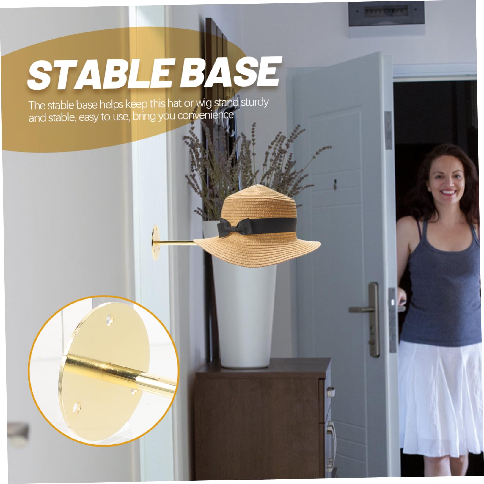 Zerodeko Soporte de Pared para Gorras de Béisbol de Madera y Metal