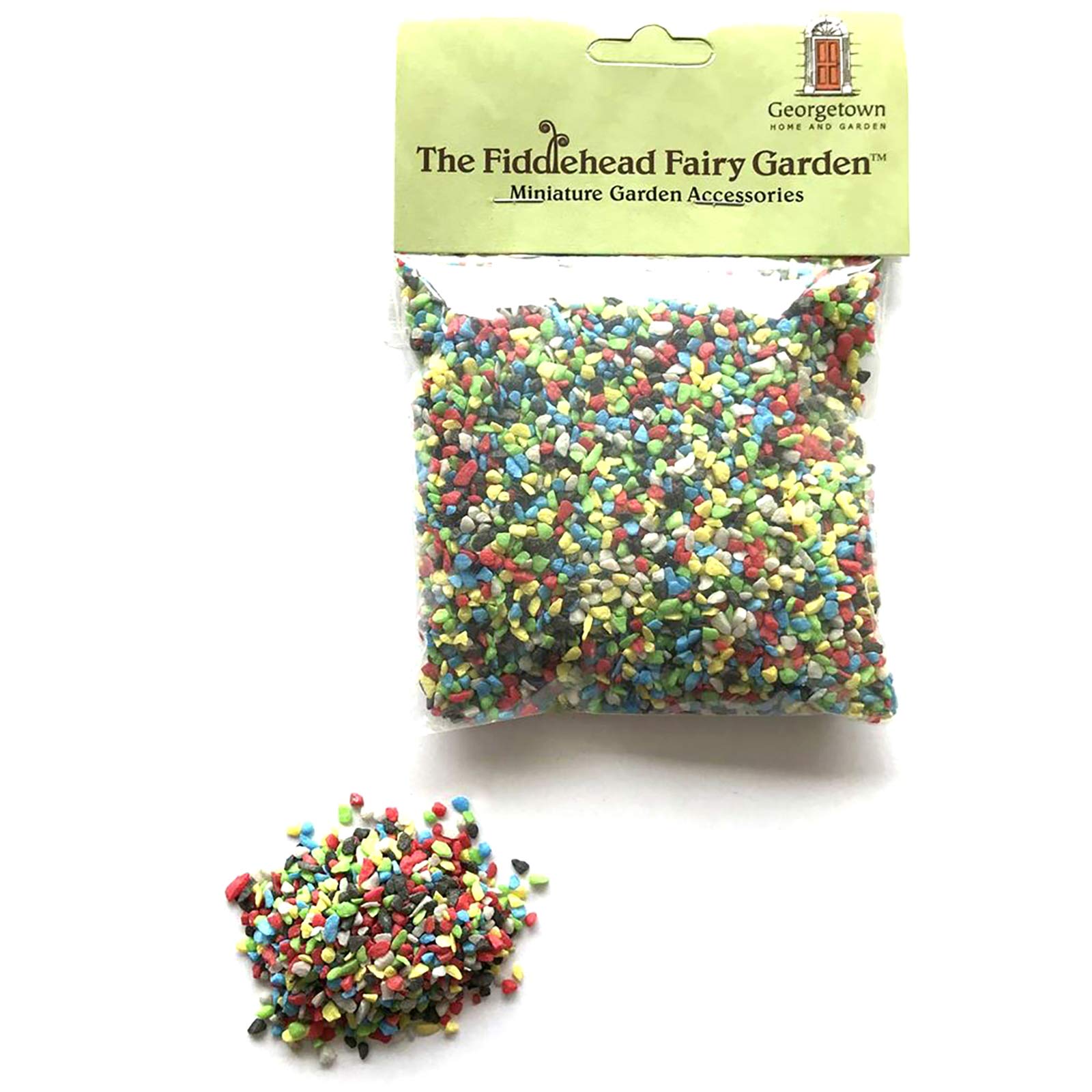 Fiddlehead Fairy Garden Gravel Decorative Stones Fairies Building Supplies (Rainbow Mix)