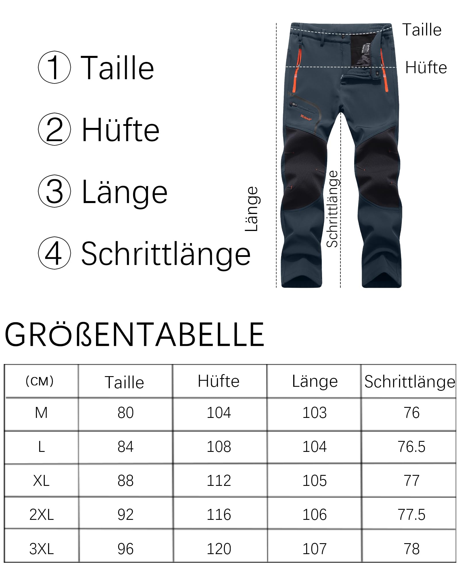 YAOHUOLE Pantalones de senderismo para hombre, pantalones de exterior para hombre, pantalones softshell, pantalones para hombre, pantalones de senderismo para hombre