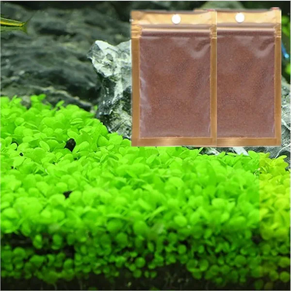 LUKAWES 2 Pack Aquarium Plants for Fish Tank, Easy Growing, Real Carpet Decor for Fish Tank/Terrarium