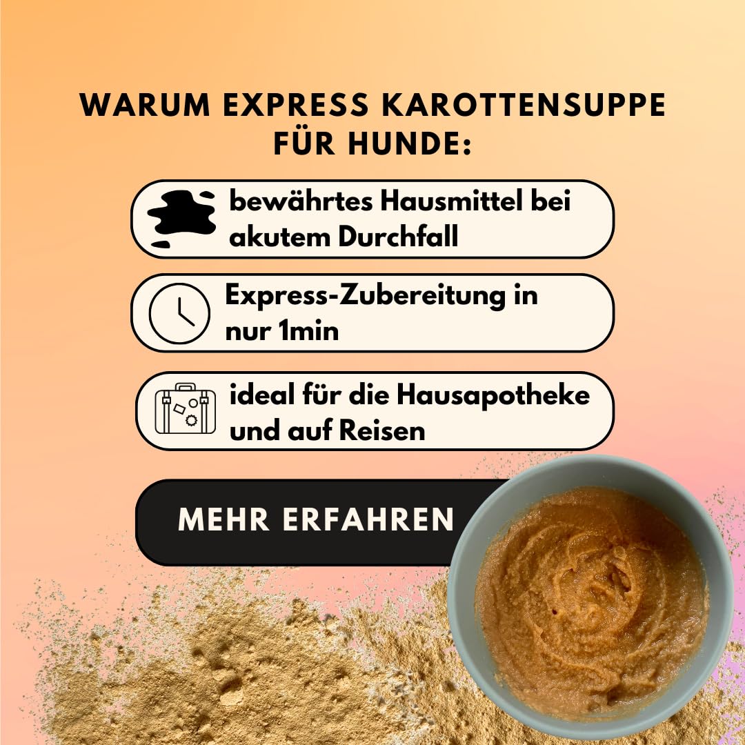 People who Kaer Moroche, Soupe aux carottes 200 g, haut rendement grâce à sa forme en poudre, prébiotiques pour aider en cas de diarrhée et de problèmes d'estomac, poudre de carotte avec grignon de