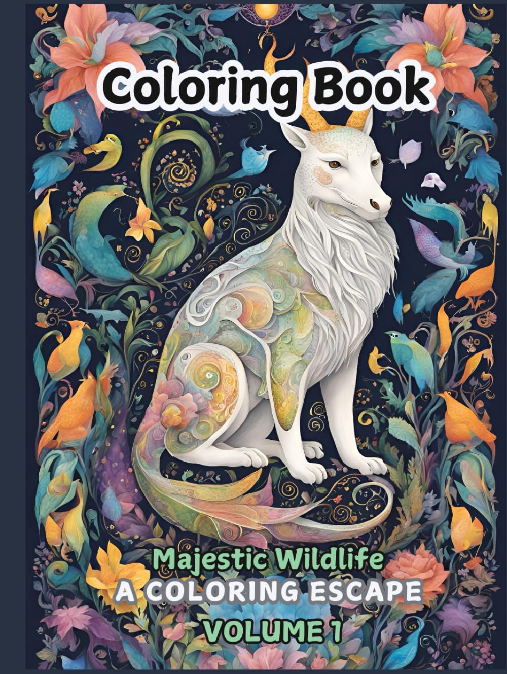 Coloring Book Majestic Wildlife: A Relaxing Coloring Journey Through Nature’s Most Majestic Creatures (Animal Wonders Coloring Book Series: Relaxing and Creative Animal Adventures)
