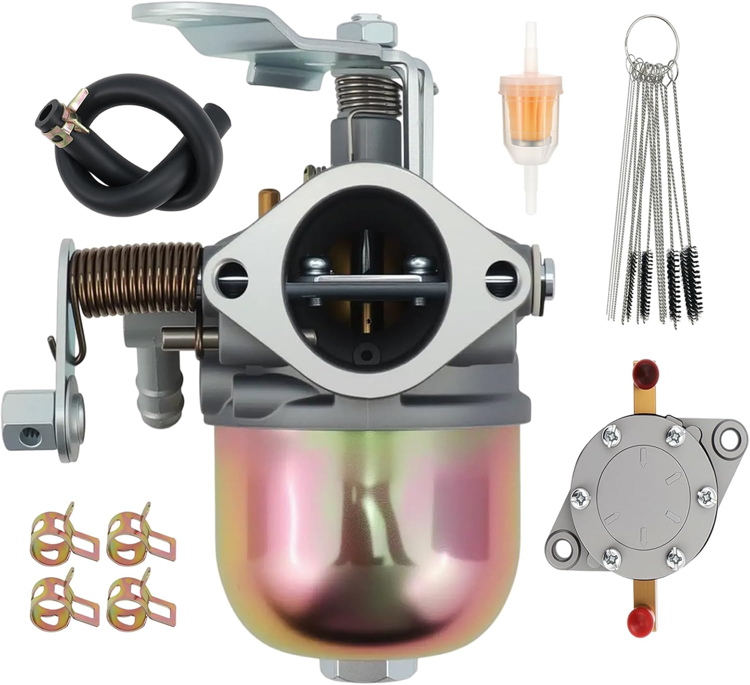 Carburetor for EZGO Golf Cart Gas Club Car 1989 1990 1991 1992 1993 2-Cycle Stroke Engines TXT Marathon 17563 17564 14031-G1 20071-G1 2-Stroke Engine with 24233G1 Fuel Pump