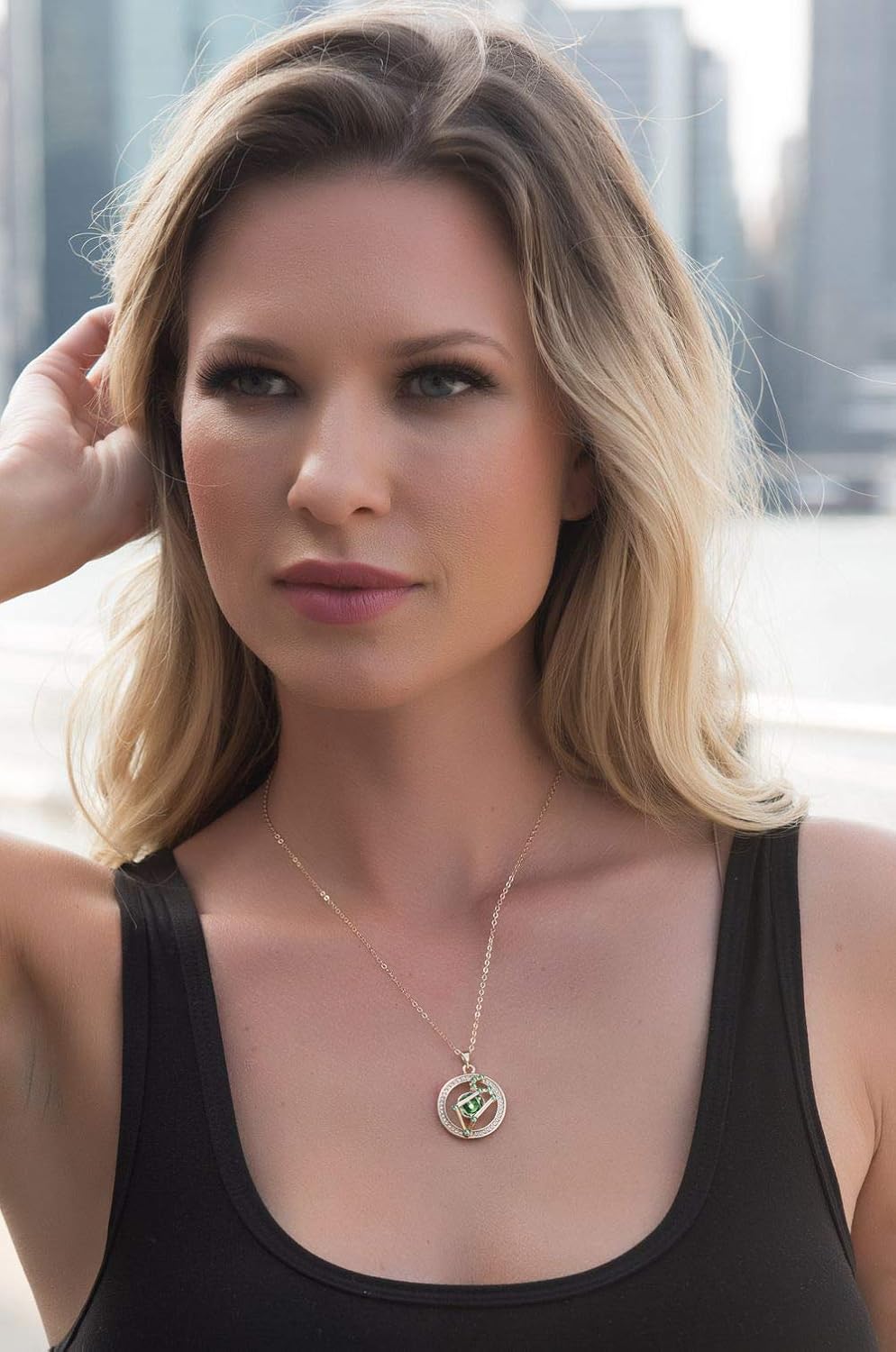 Leafael "Superstar Zodiac Constellation Pendant Necklace Made with Premium Crystal Horoscope Jewelry, Gold or Rose Gold Plated, 18"+ 2" - Image 3