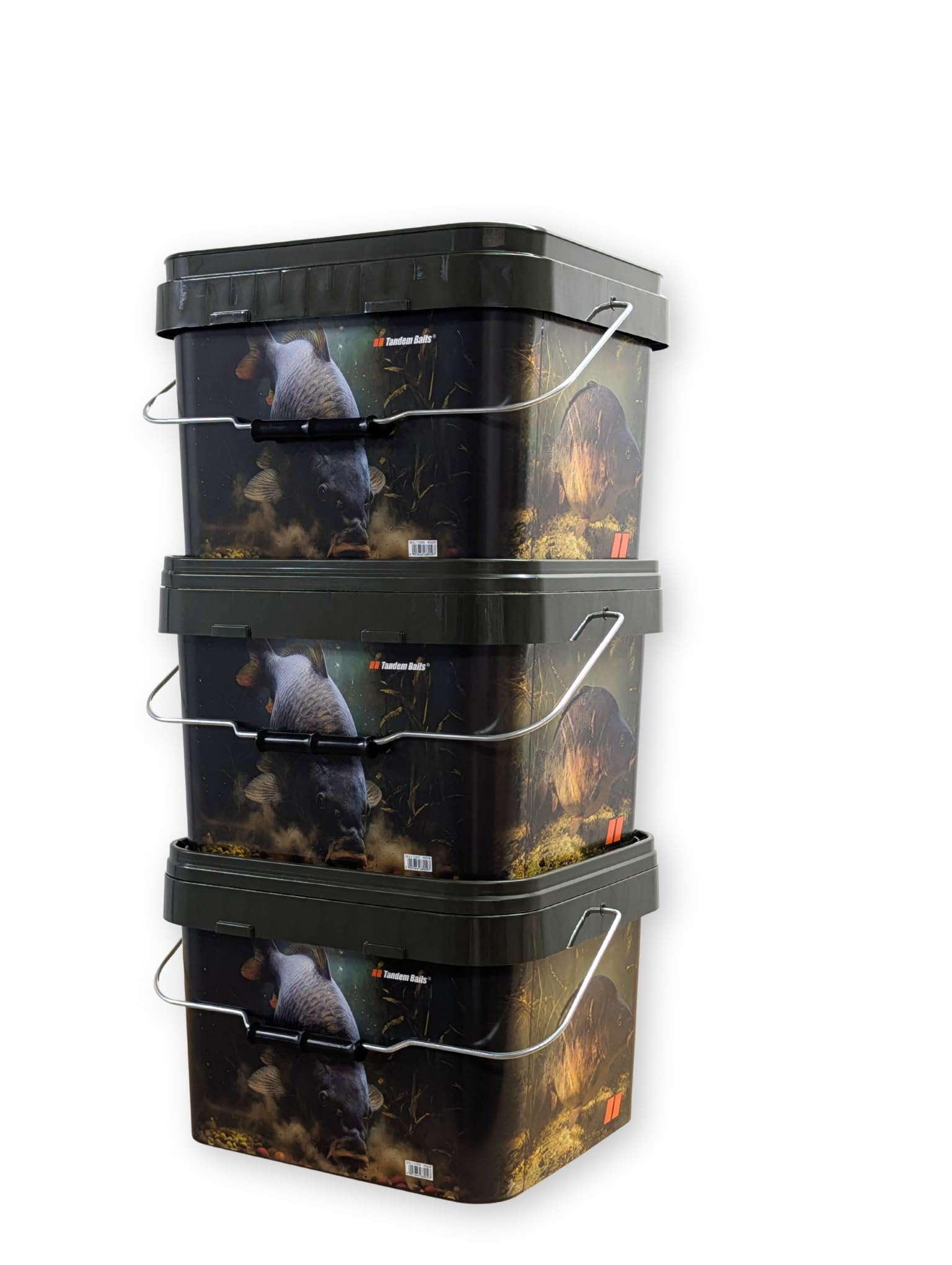 Tandem Baits Seaux de Pêche Carpe avec Couvercle 10l