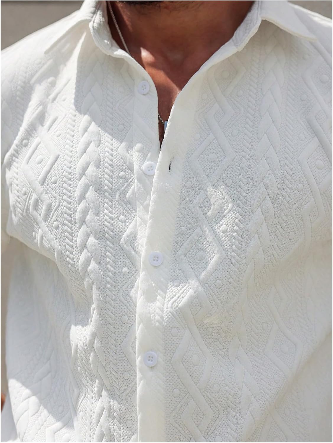 Men's 2 Piece Beach Vacation Outfits Short Sleeve Button Down Shirt and Shorts Clothing Set - Image 5