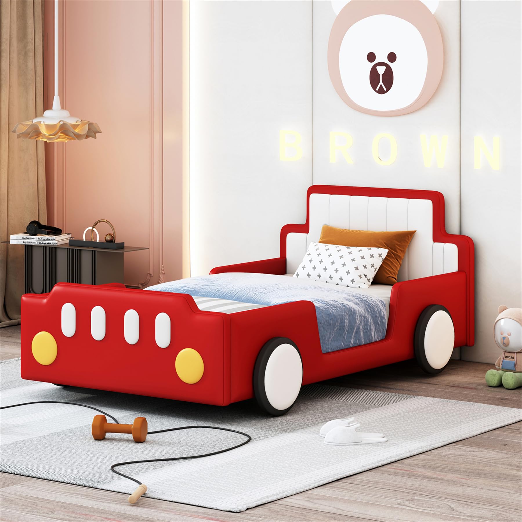 Amazon.com: Merax Twin Bed Frames for Boys,Race Car Platform