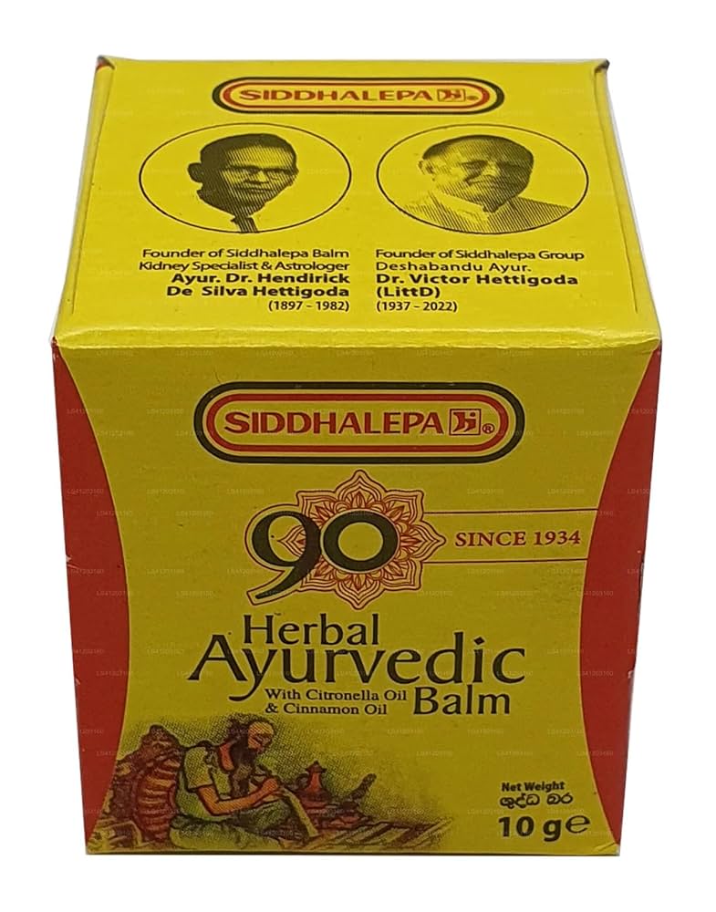 新品 シッダーレパ アーユルヴェーダ バーム Amazon.co.jp: Siddhalepa® アーユルヴェーダバーム（10g