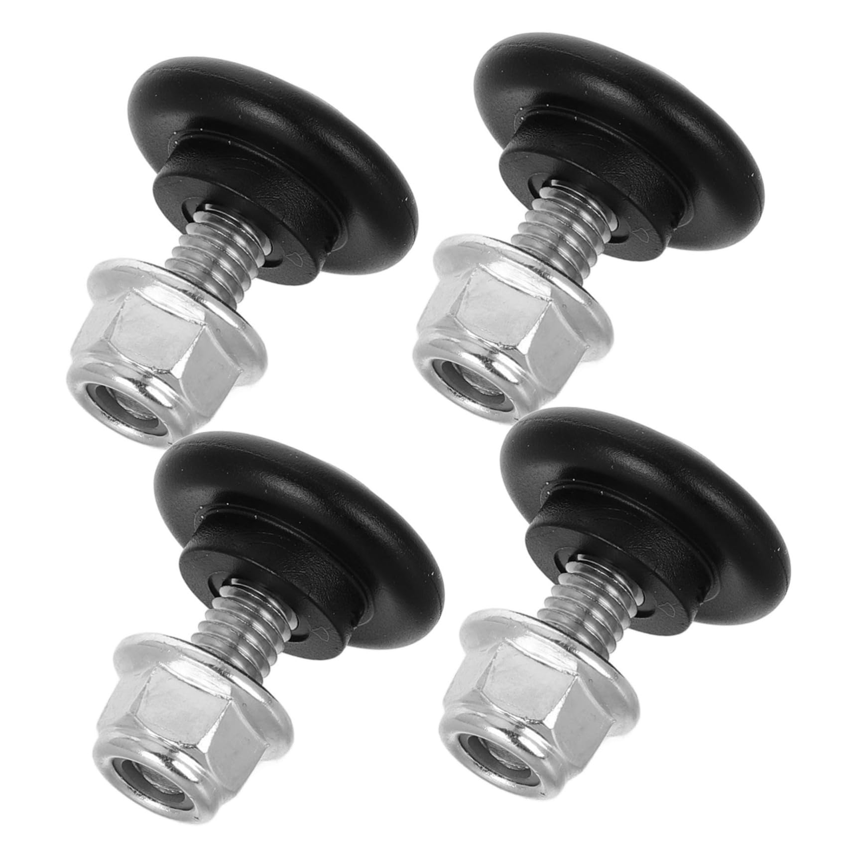 MUCKLILY Motorcycle Supply 4pcs Trunk Base Plate Bushing Pad Rear Luggage Buckle for Motorbike