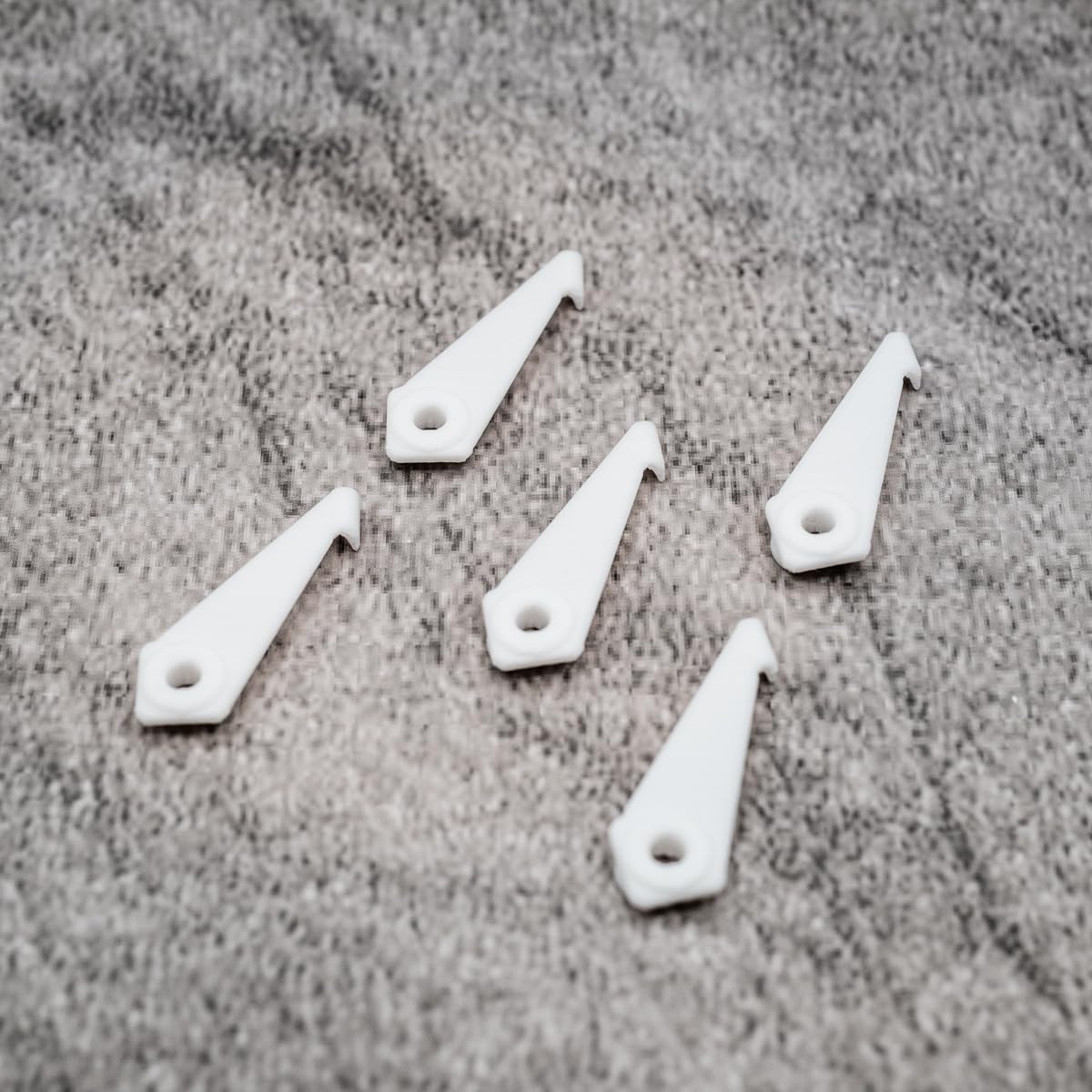 ULEIVA Replacement Slider Pack of 5 White Ceiling Mounting 3-Track Compatible with IKEA VIDGA Ceiling Mount to Curtain Rail (White) - Image 2