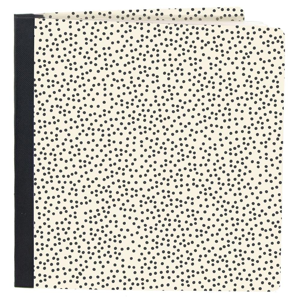 Simple Stories SNAP FLIPBOOK 6X8 SPKL DOTS, White, One Size