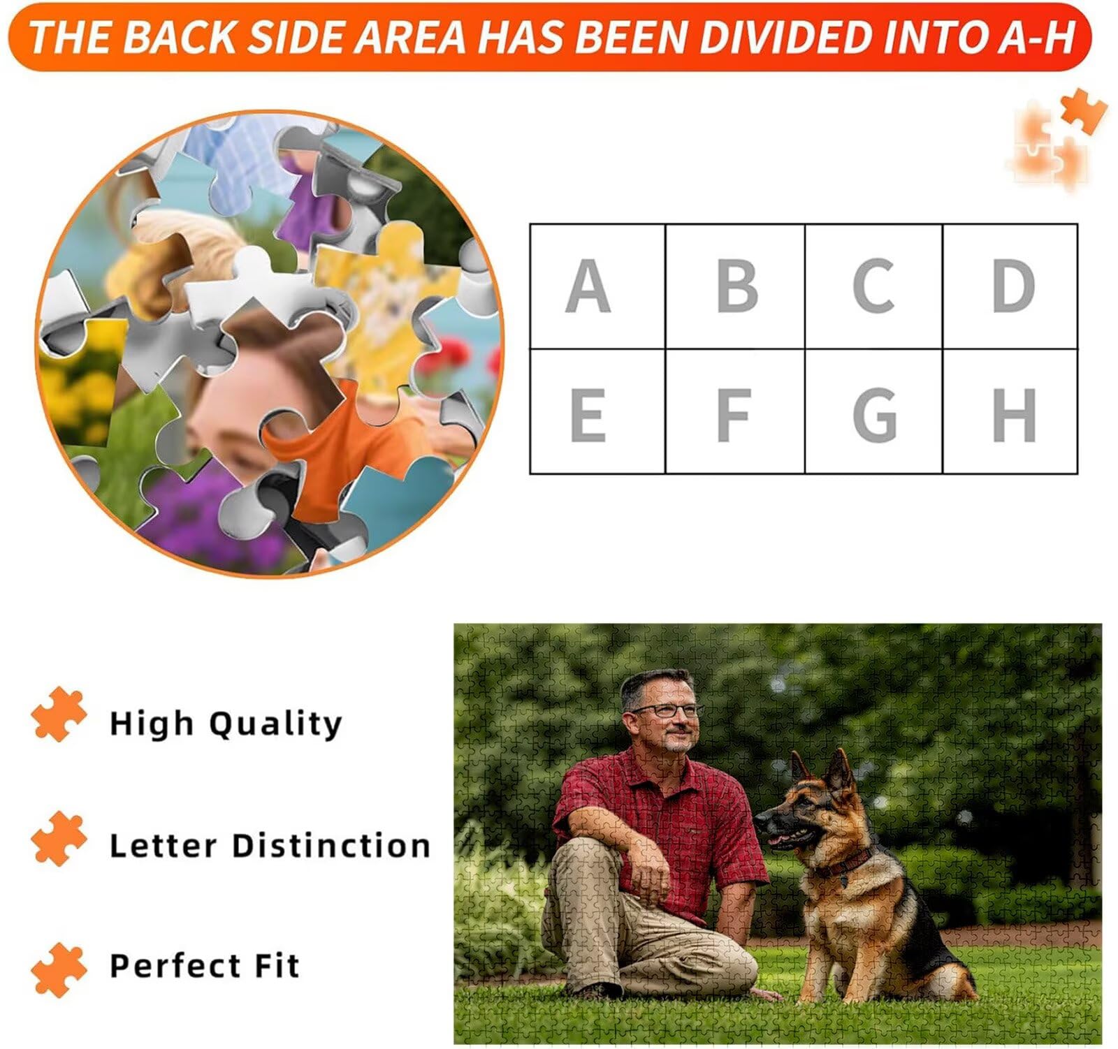 Puzzle Personalizzato con Foto e Testo 5000 Pezzi - Stampa in HD, W-5124