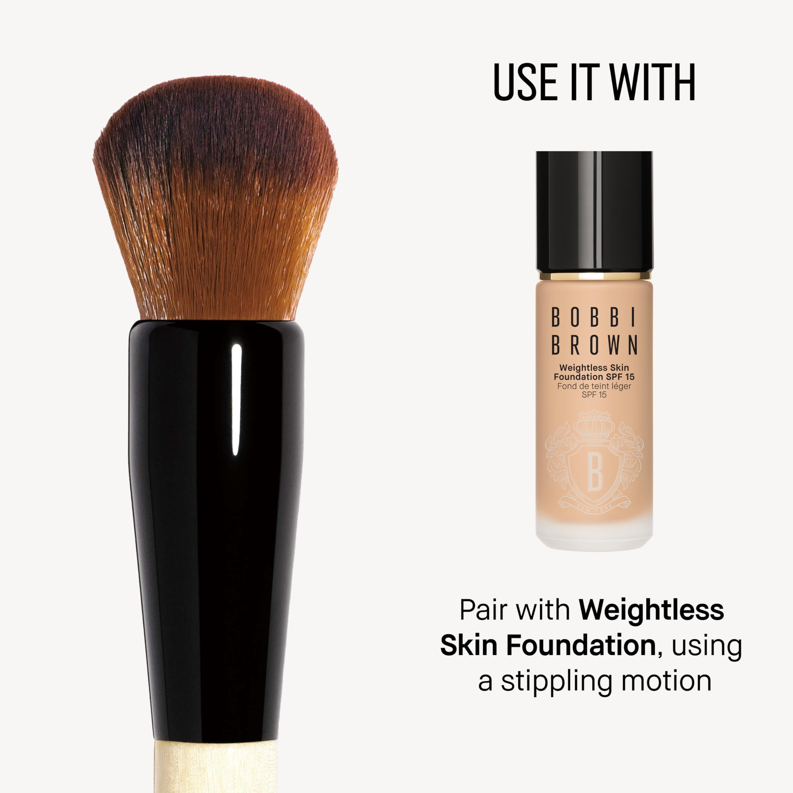 Amazon.com: Bobbi Brown Full Coverage Face Brush | Round-Head