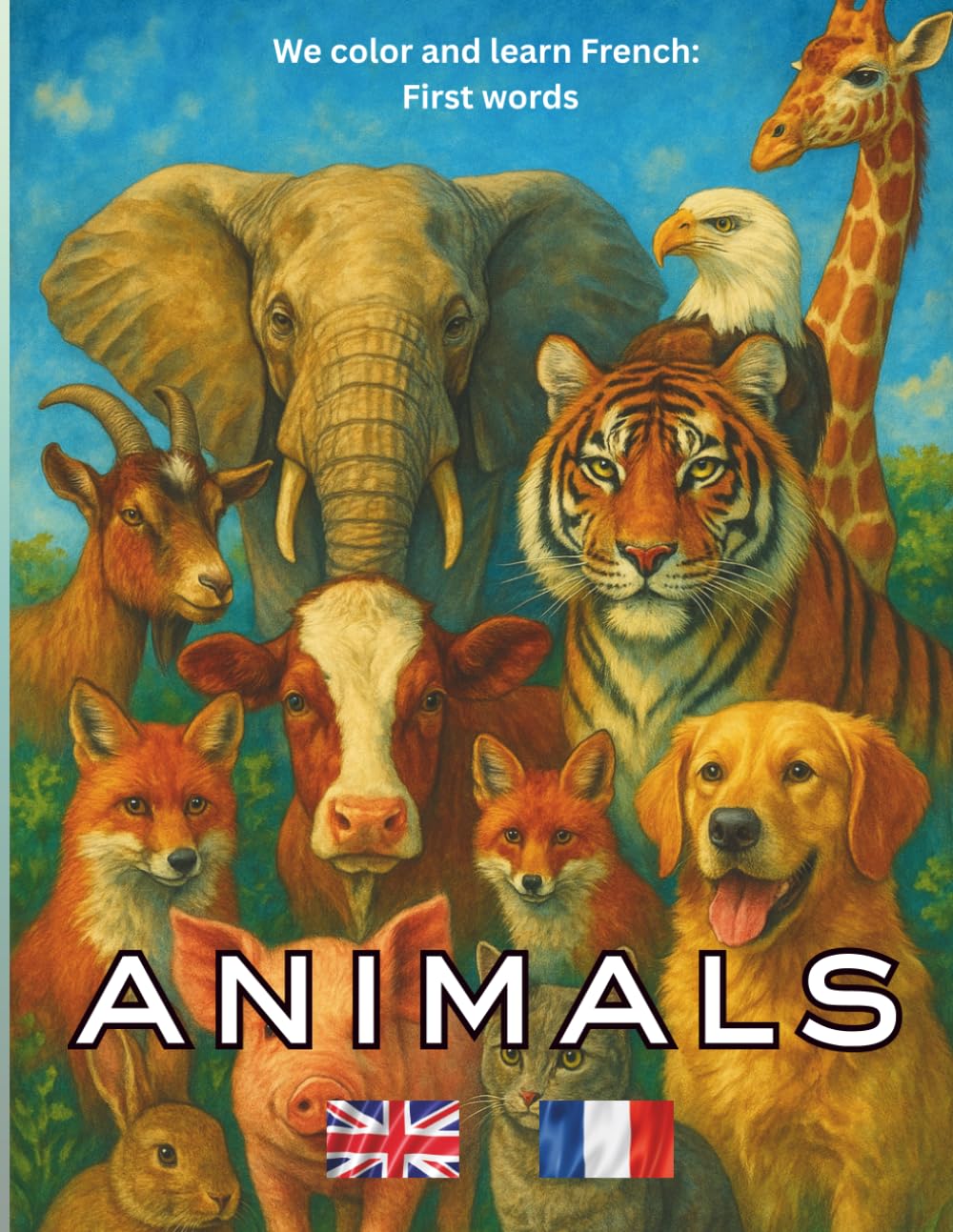 Animals: Color & Learn French (Color and Learn: First Words)