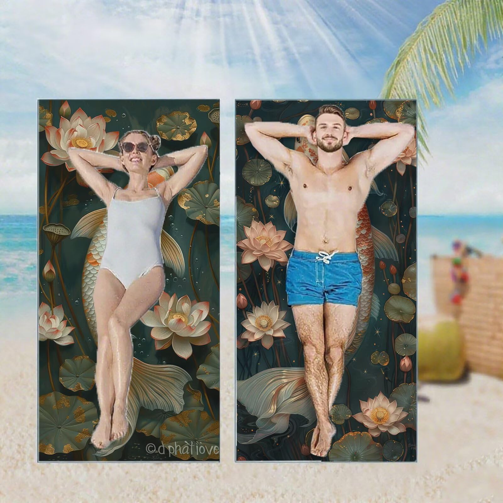 Ręcznik plażowy, ręczniki plażowe z mikrofibry, szybkoschnące lekkie ręczniki podróżne bez piasku, duży ręcznik kąpielowy dla dorosłych 100 x 220 cm, do pływania na basen, jogę, siłownię, kemping