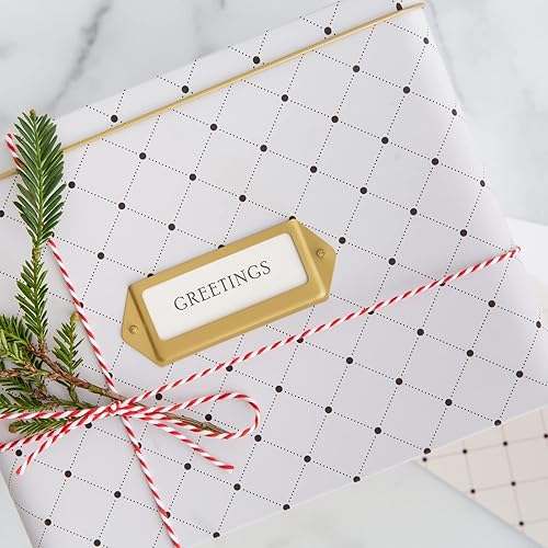 Vista 23 de Jot & Mark Juego de caja organizadora de tarjetas de felicitación, caja de lata decorativa para recetas, separadores de pestañas, tarjetas de Meadow