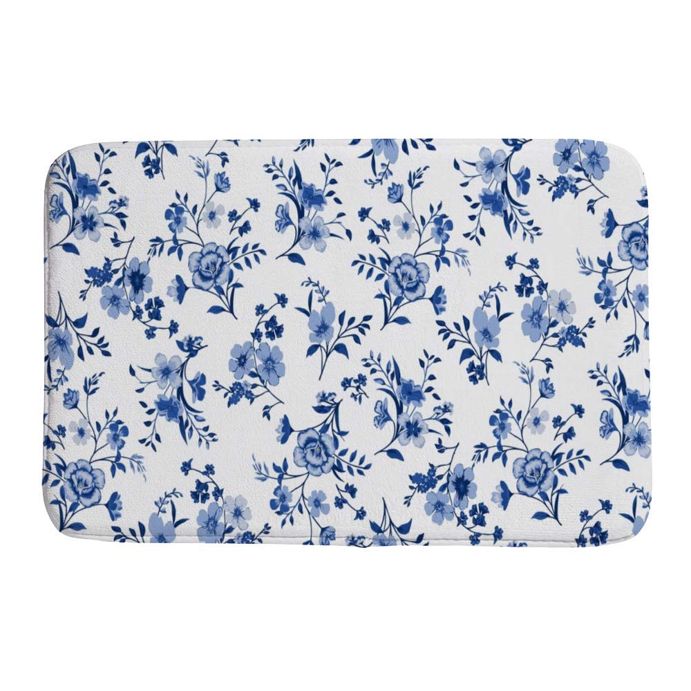 Tapis de douche plus facile à sécher antidérapant et épais bleu