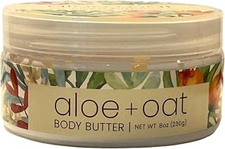 Greenwich Bay Trading Company Aloe Oat Body Butter | Luxurious Moisturizing Cream with Aloe Vera and Oat Extract | 8 oz