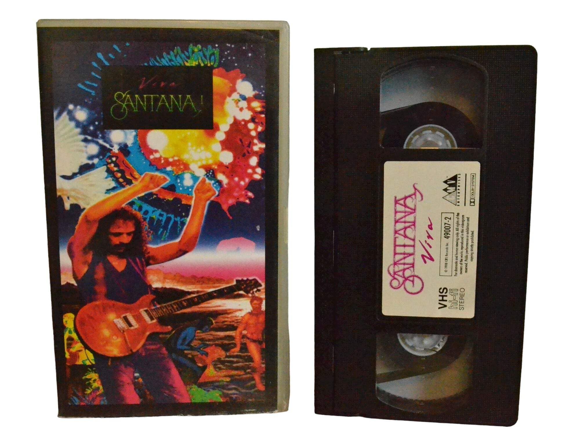 Santana Viva Santana Alemania VHS vídeo musical de colección vintage original