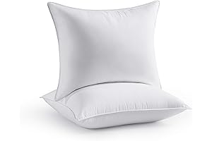 Down Alternative Bed Pillow Shams Insert for Sleeping, Standard Size 20 x 26 in