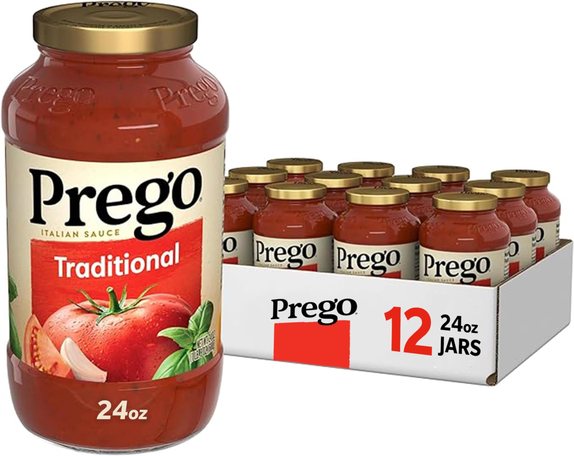 Traditional Pasta Sauce, 24 Oz Jar (Case of 12)