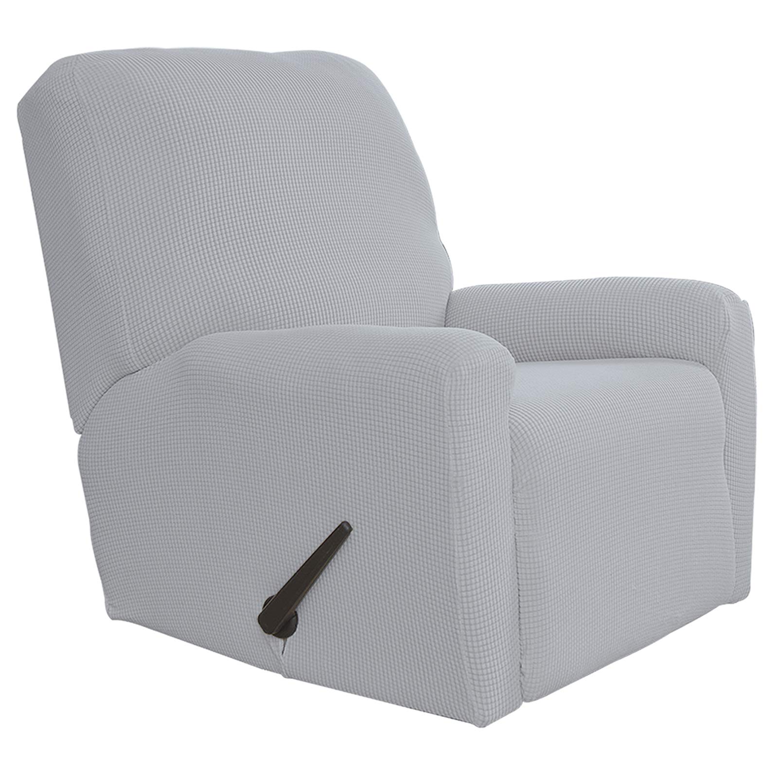 Easy-Going Stretch Recliner Chair Sofa Slipcover Washable Silver Gray