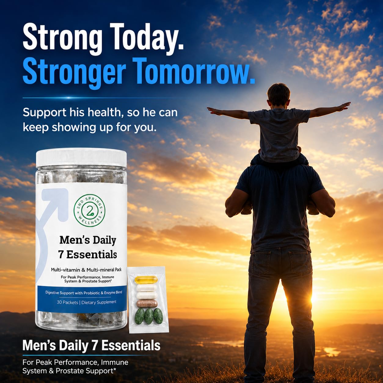 Men's Daily 7 Multivitamin for Men - Vitamins & Minerals, 30 Packets — Amazon image 6