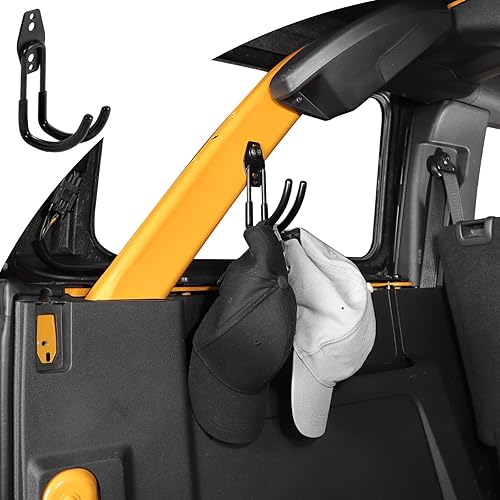 Para Ford Bronco - Gancho organizador para maletero para Ford Bronco 2021 2022 + (hierro, 1 unidad, negro)