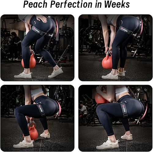 Miniatura 3 de Bandas de glúteos para entrenar glúteos, bandas de restricción de flujo sanguíneo ajustables con antideslizantes para entrenamiento de glúteos y