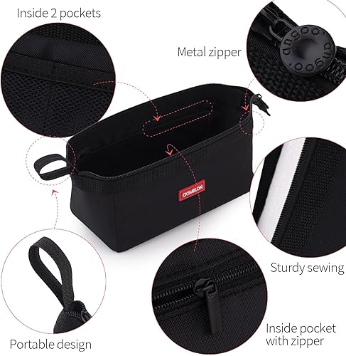 Vista 35 de CICIMELON - Estuche de gran capacidad para lápices con 3 compartimentos para la escuela para adolescentes, niños, hombres y mujer. Azul