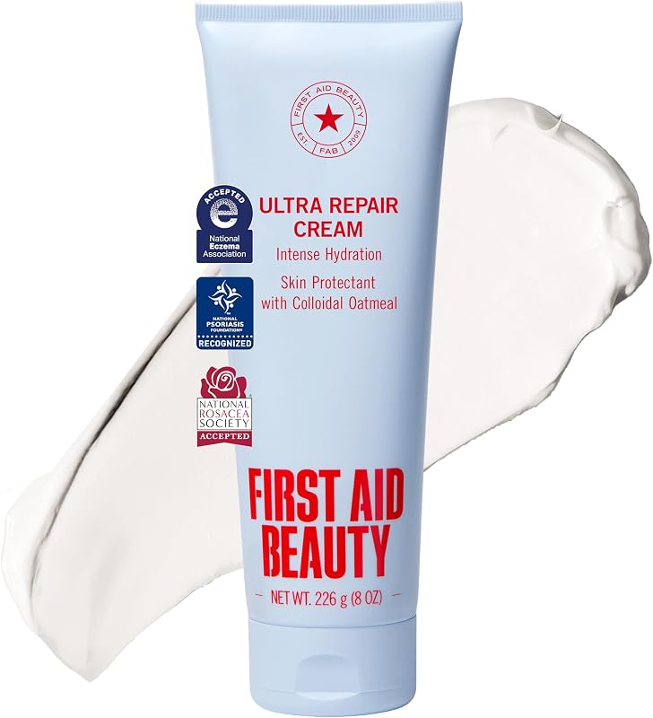 Ultra Repair Cream, Intense Hydration - Clinically Tested Face & Body Moisturizer with Colloidal Oatmeal - Supports Eczema & Dry Skin Barrier Repair - Fragrance Free