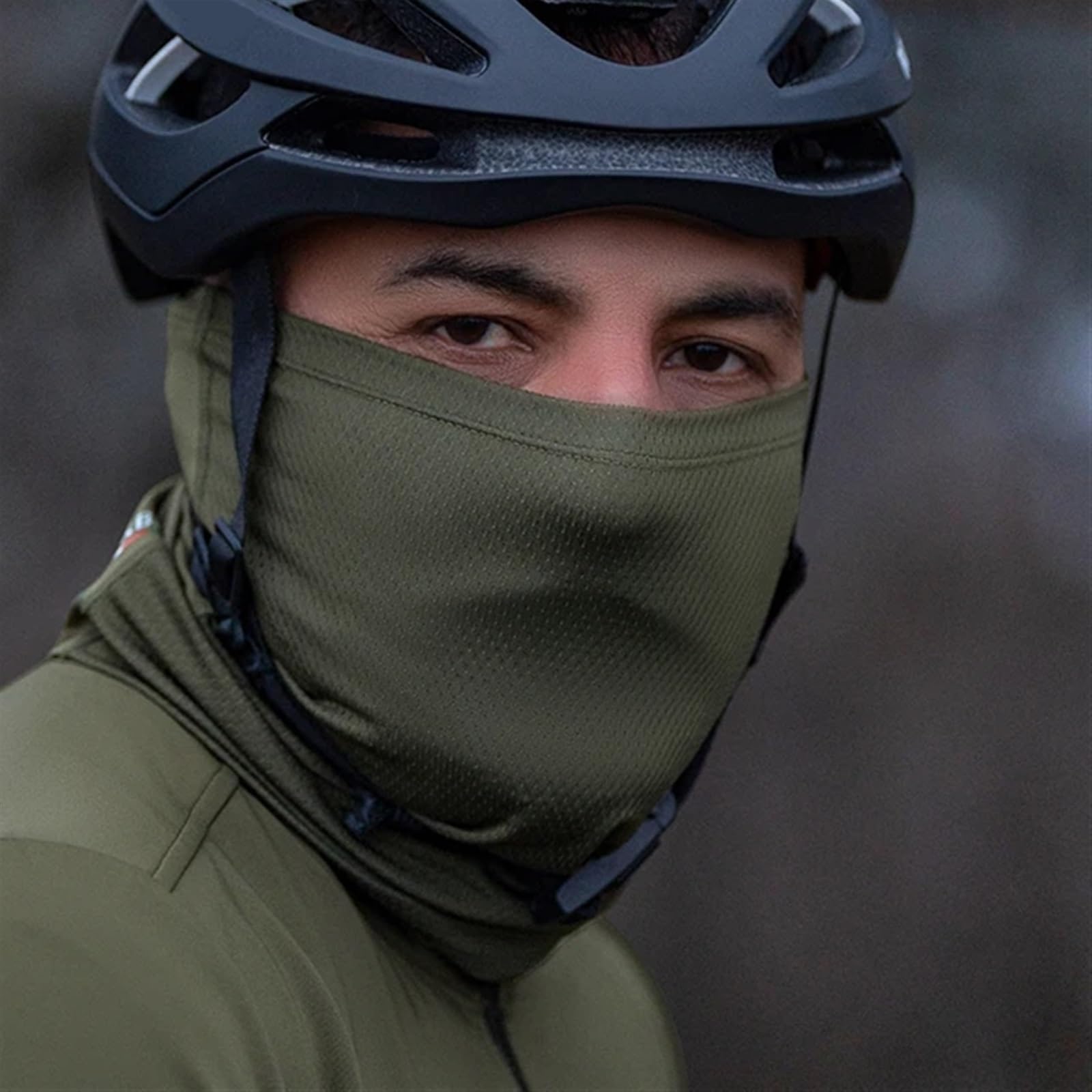 Pasamontañas Máscara de ciclismo a prueba viento, cálida y transpirable, máscara con pechera for el cuello, pasamontañas bicicleta a for hombres