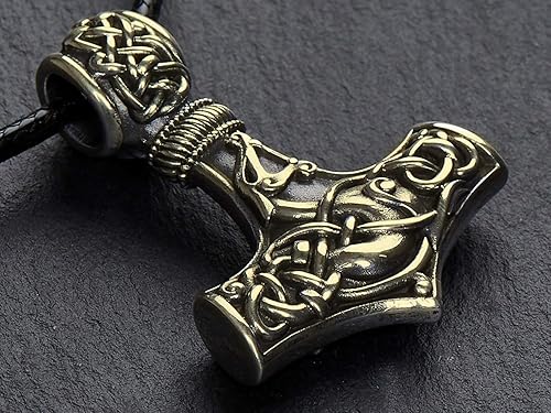 Miniatura 137 de Baldur Jewelry - Collar de martillo Thors Mjölnir - Colgante de martillo de Thor nórdico vikingo joyería vikingo - Collar Thor - Regalos Thor