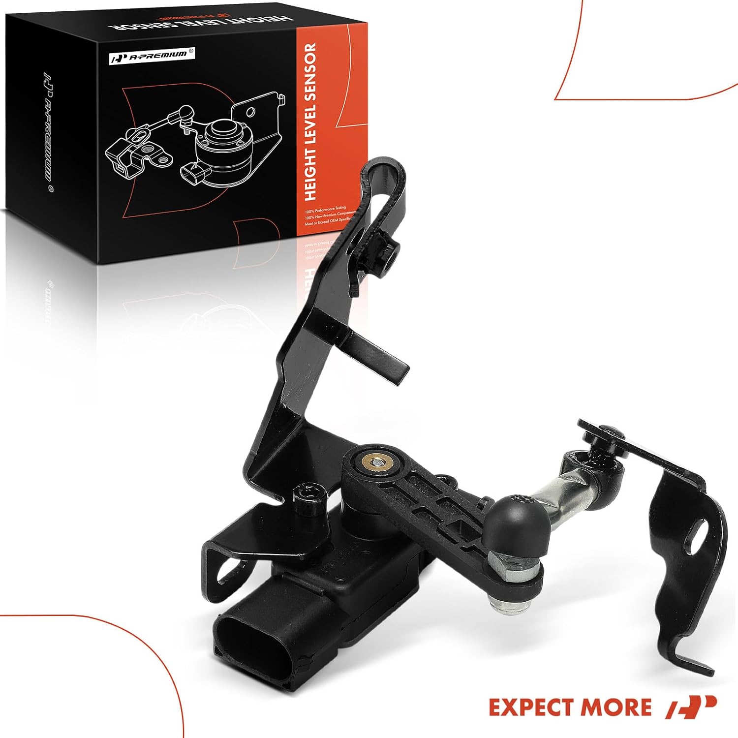 A-Premium Ride Height Level Sensor Compatible with Volvo S60 2019-2021, S90 2017-2023, V90 2017-2021, Rear Right Passenger Side