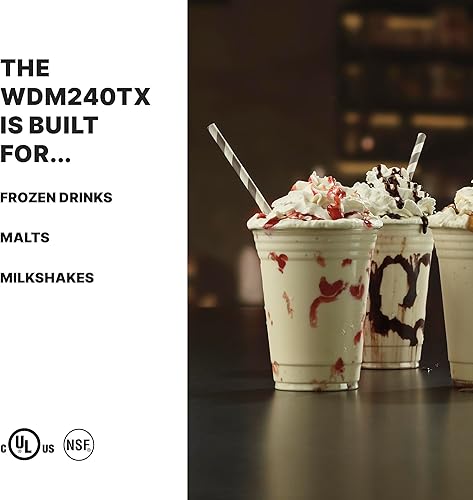 Miniatura 7 de Waring Commercial WDM120TX - Mezclador de bebidas de husillo individual de 1 Hp con temporizador de cuenta regresiva pantalla digital arranque y