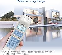 Vista 11 de VTech VS122 DECT 6.0 Teléfono inalámbrico de diseño retro con sistema de contestador, bloqueador inteligente de llamadas y conexión Bluetooth a