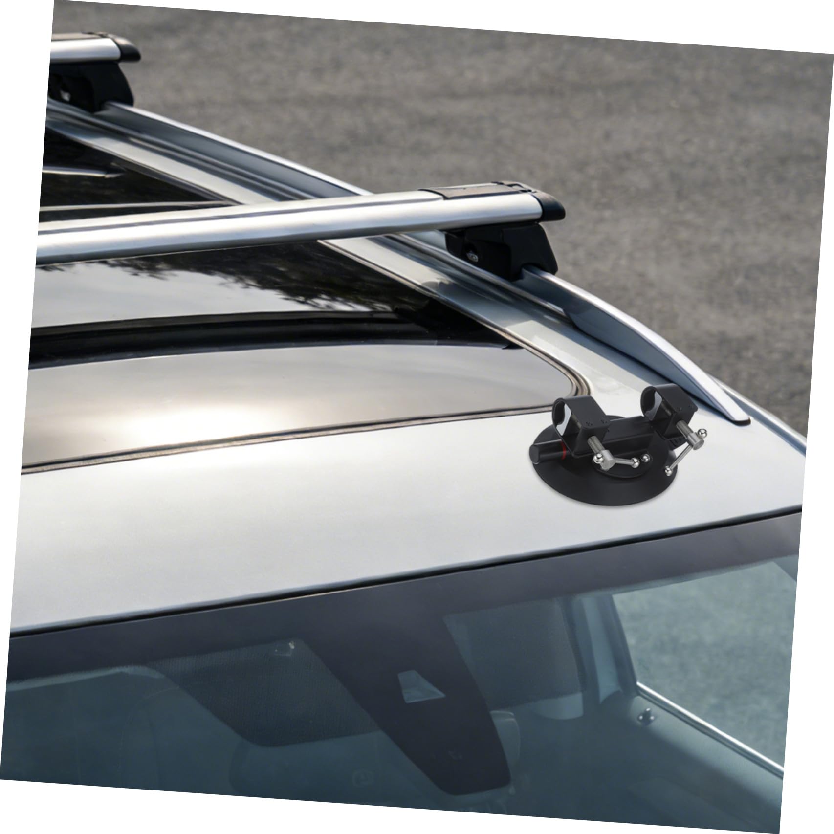 Mipcase Supporto per Bandiera Ventosa Potente, Base in Metallo e Gomma Adatta a Pali da 0,83 a 1,4 Pollici per Attività Outdoor come Campeggio e Offroad